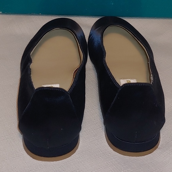 Colorful Creations Navy Blue Satin Shoes, Sz. 6.5B - Picture 2 of 5